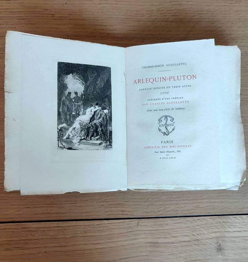Arlequin-Pluton, comédie inédite en trois actes (1719) précédée d'une préface par Charles Gueullette