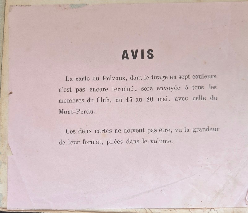 Annuaire du Club Alpin français. Première année 1874