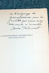 Le raisonnement mathématique de l'adolescent, entre 13 et 18 ans