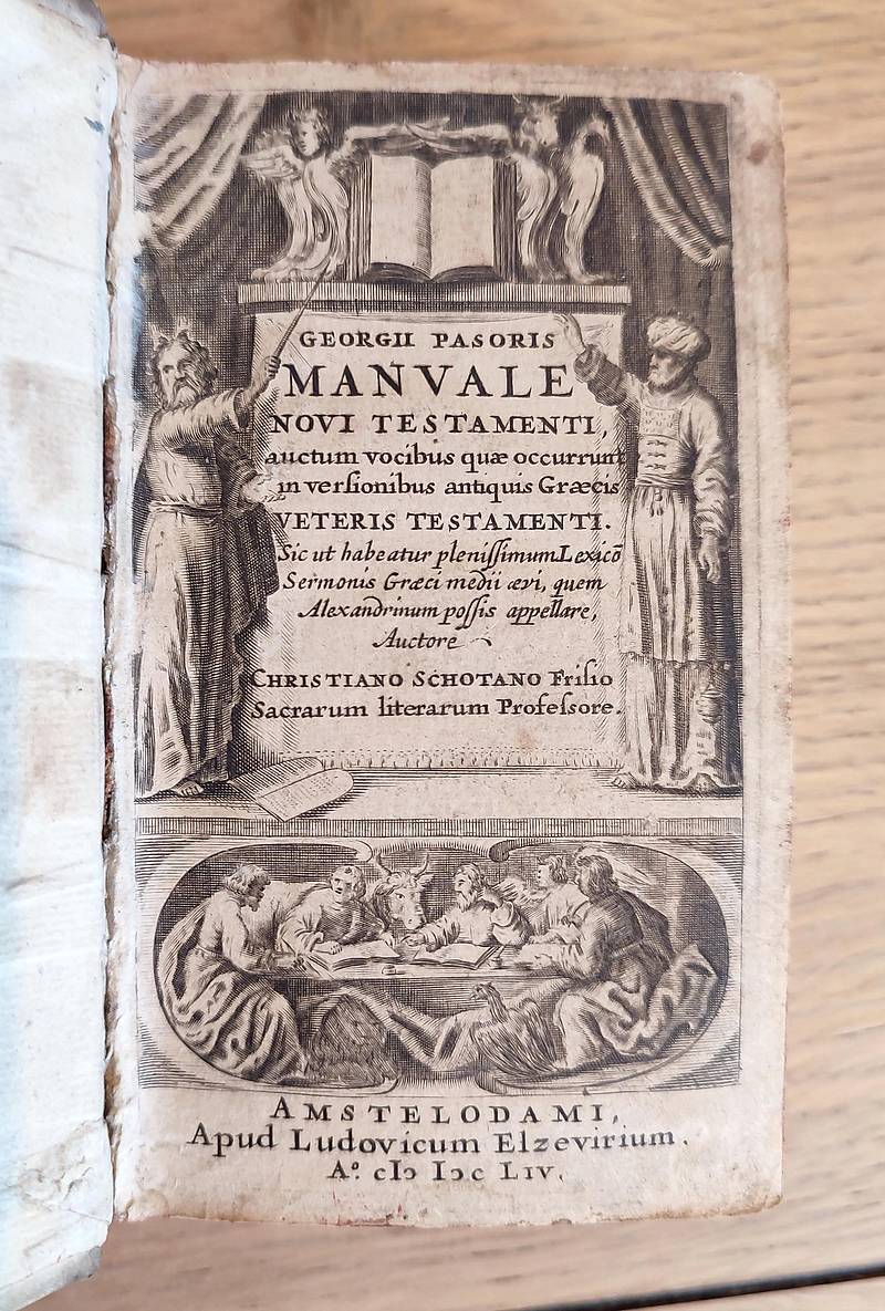Manuel novi testamenti, auctum vocibus quae occurrunt in versionibus antiquis graecis Veteris testamenti...