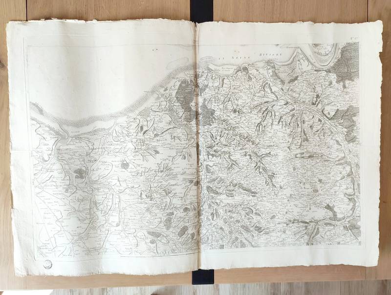 Carte de l'Académie dite de Cassini N° 61 - Lisieux - Honfleur