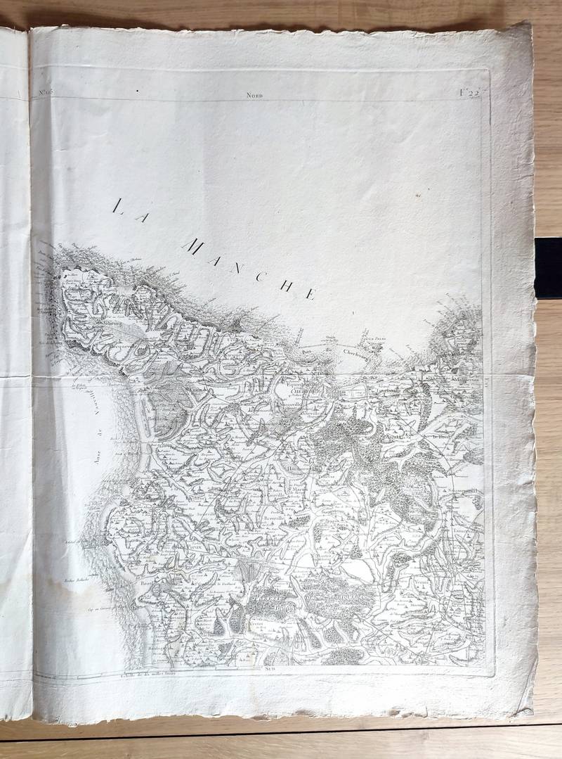 Carte de l'Académie dite de Cassini N° 125 - Cherbourg