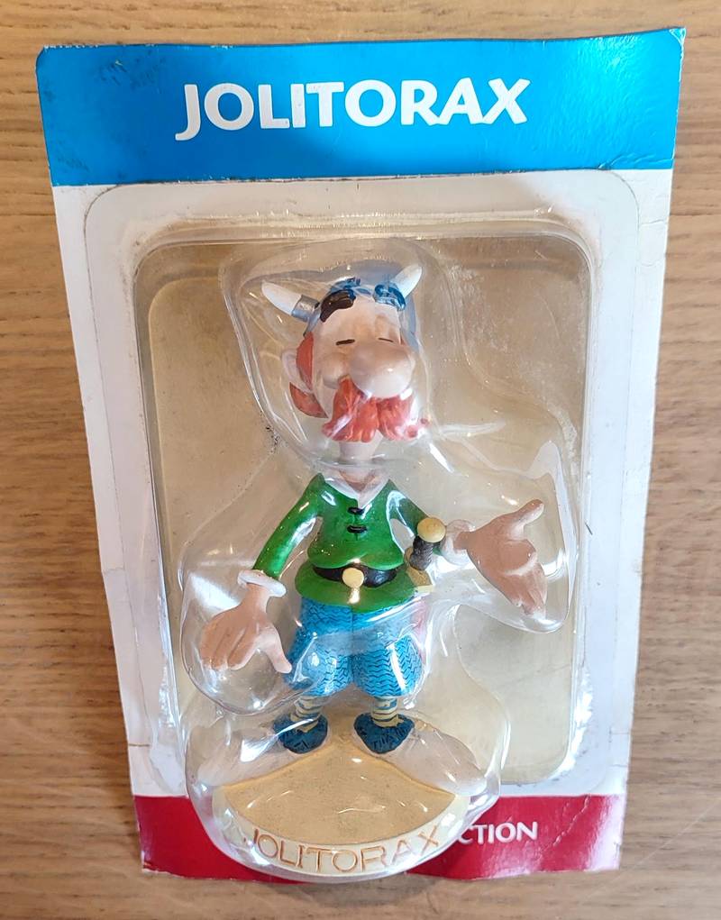 Figurine de Jolitorax, le cousin breton d'Astérix