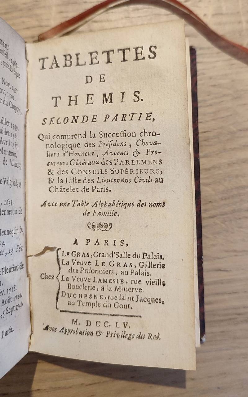 Tablettes de Thémis (2 tomes en 1 volume)