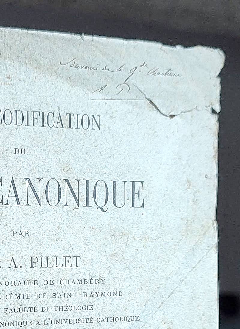 De la codification du droit cananonique