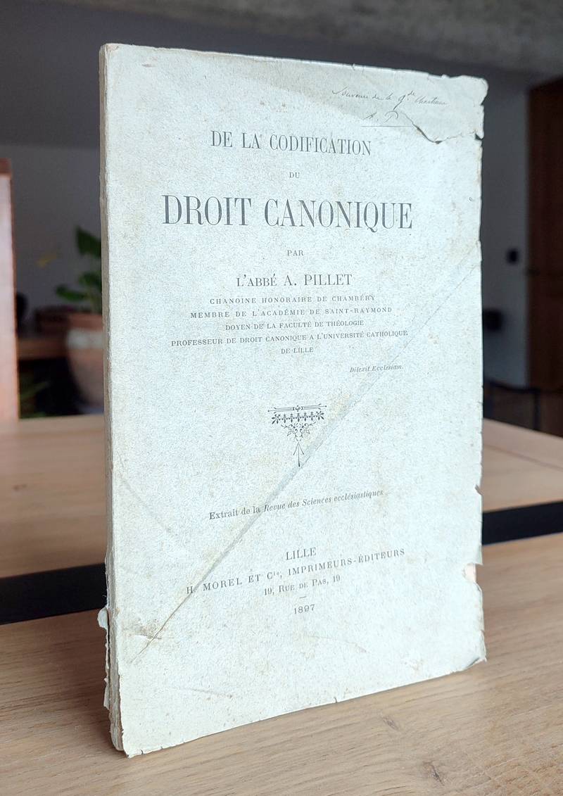 De la codification du droit cananonique