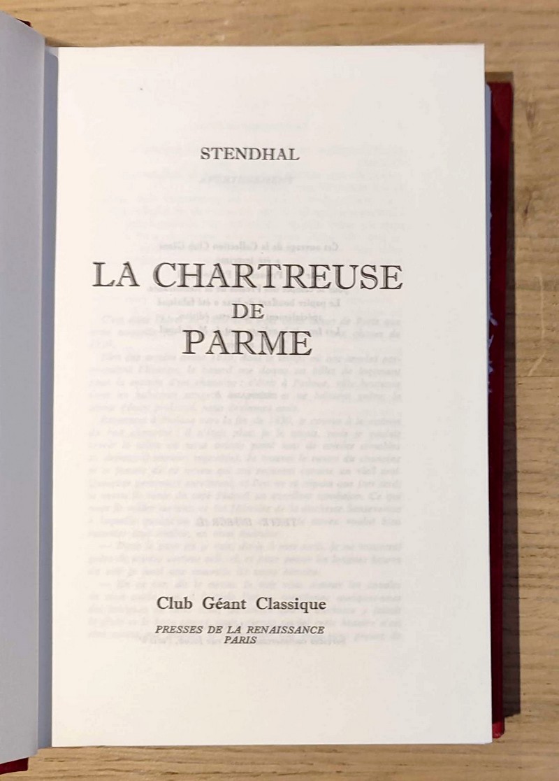 La Chartreuse de Parme