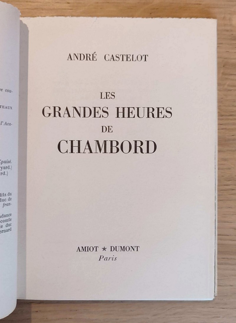 Les grandes heures de Chambord