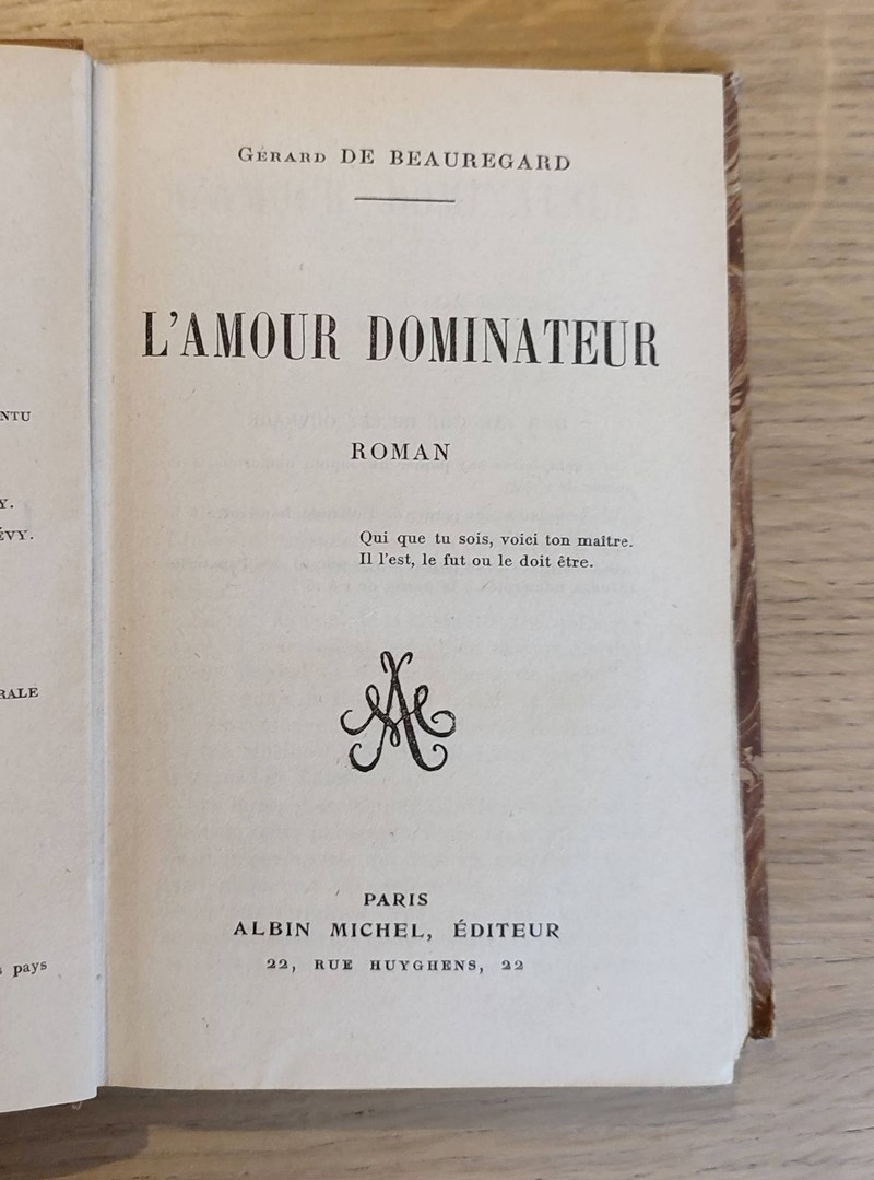 L'amour dominateur