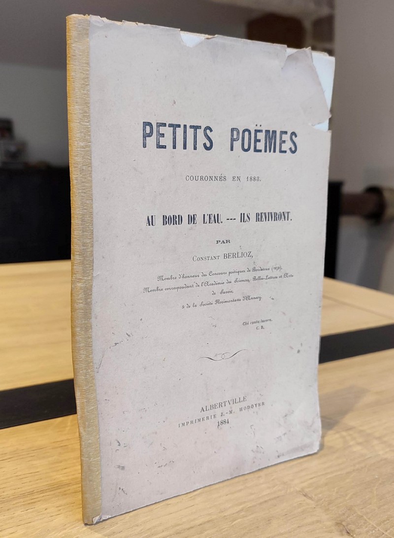 Petits poèmes. Au bord de l'eau - Ils revivront. Couronné en 1883