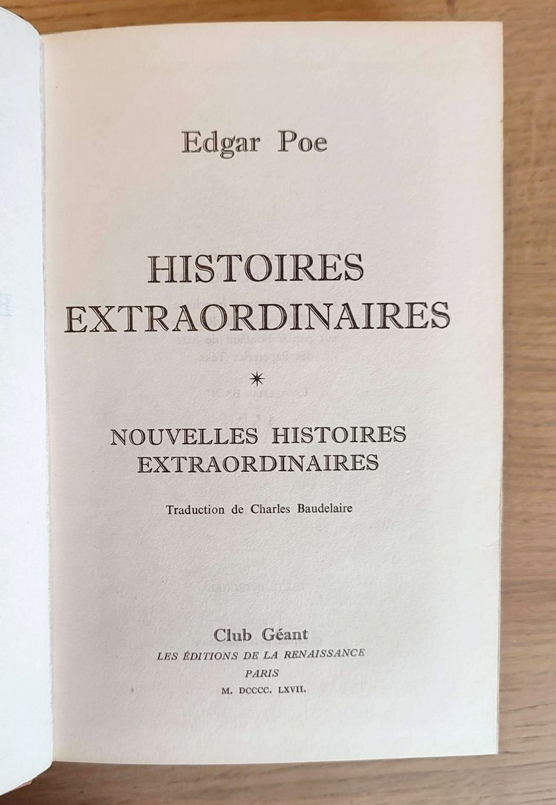 Histoires extraordinaires - Nouvelles histoires extraordinaires