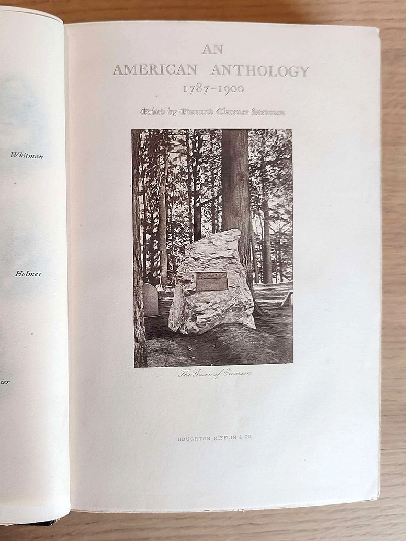 An american anthology 1787-1900, Selections illustrating the editor's critical review of american poetry in the nineteenth century