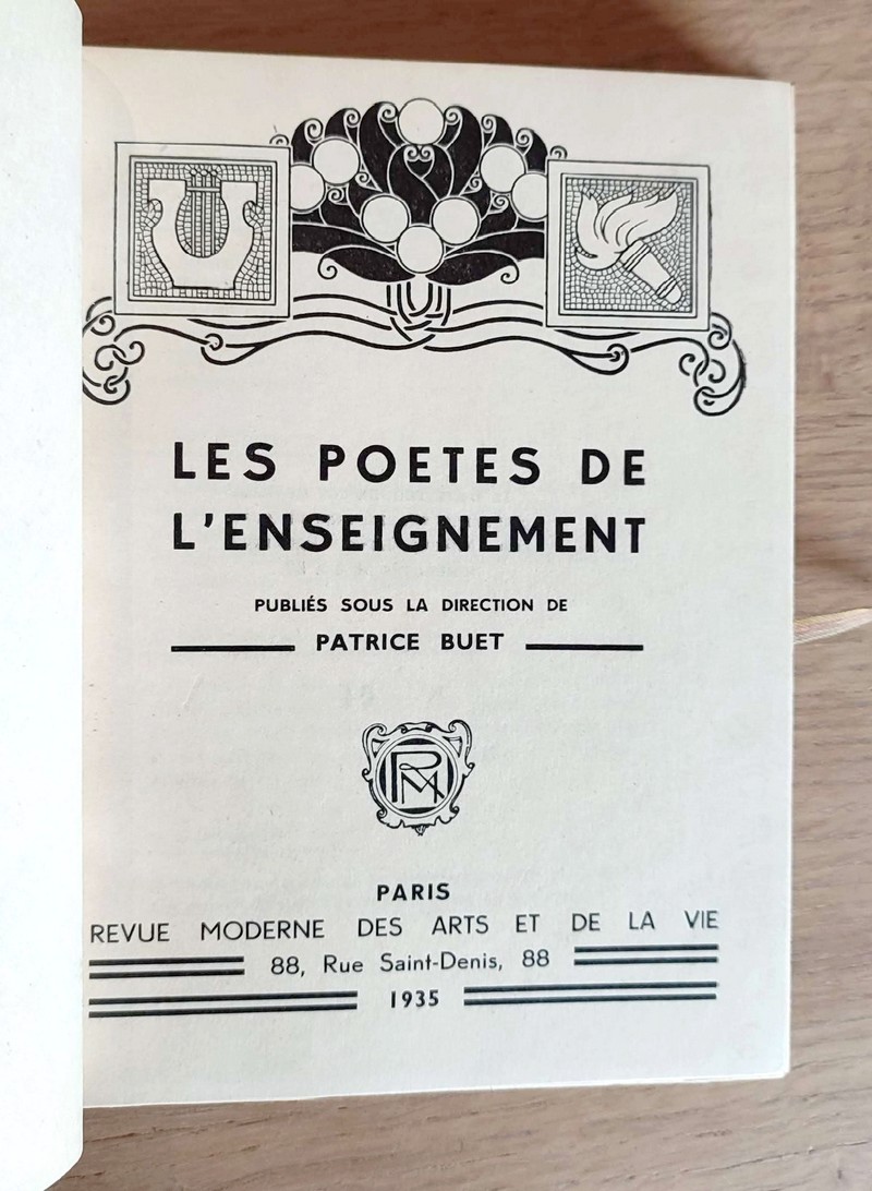 Les poètes de l'enseignement