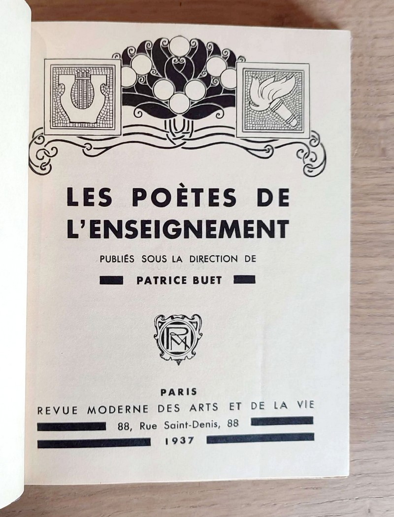 Les poètes de l'enseignement