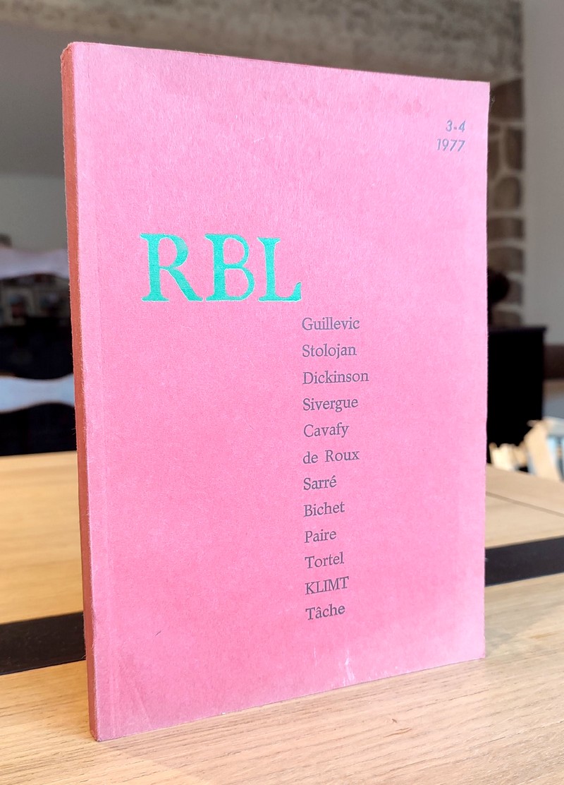 La Revue des belles lettres 3-4, 1977 (RBL)