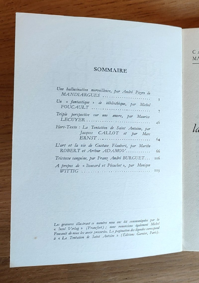 Cahiers Renaud Barrault 59 - Flaubert