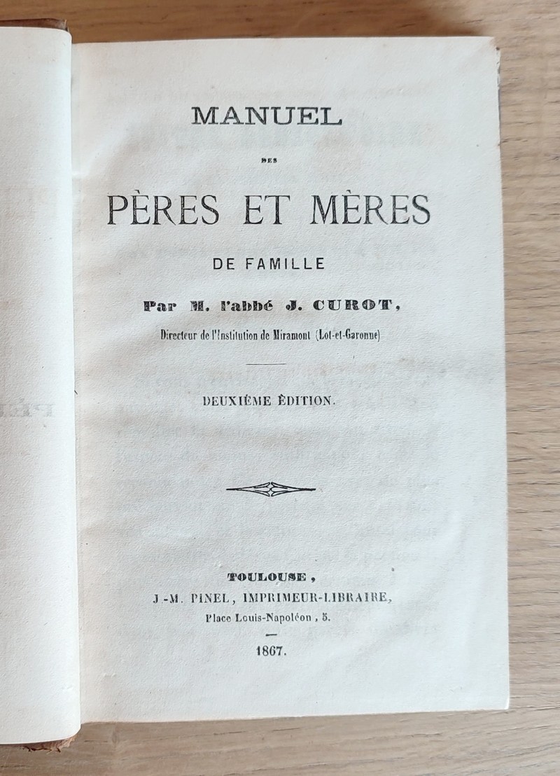 Manuel des Pères et Mères de famille