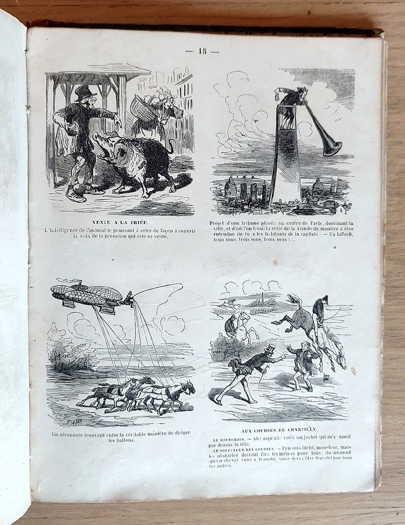 Recueil du Charivari par Cham : Variétés drolatiques - Soulouque et sa cour - Crocades - Croquis en l'air - Nouvelles charges - Revue comique du...