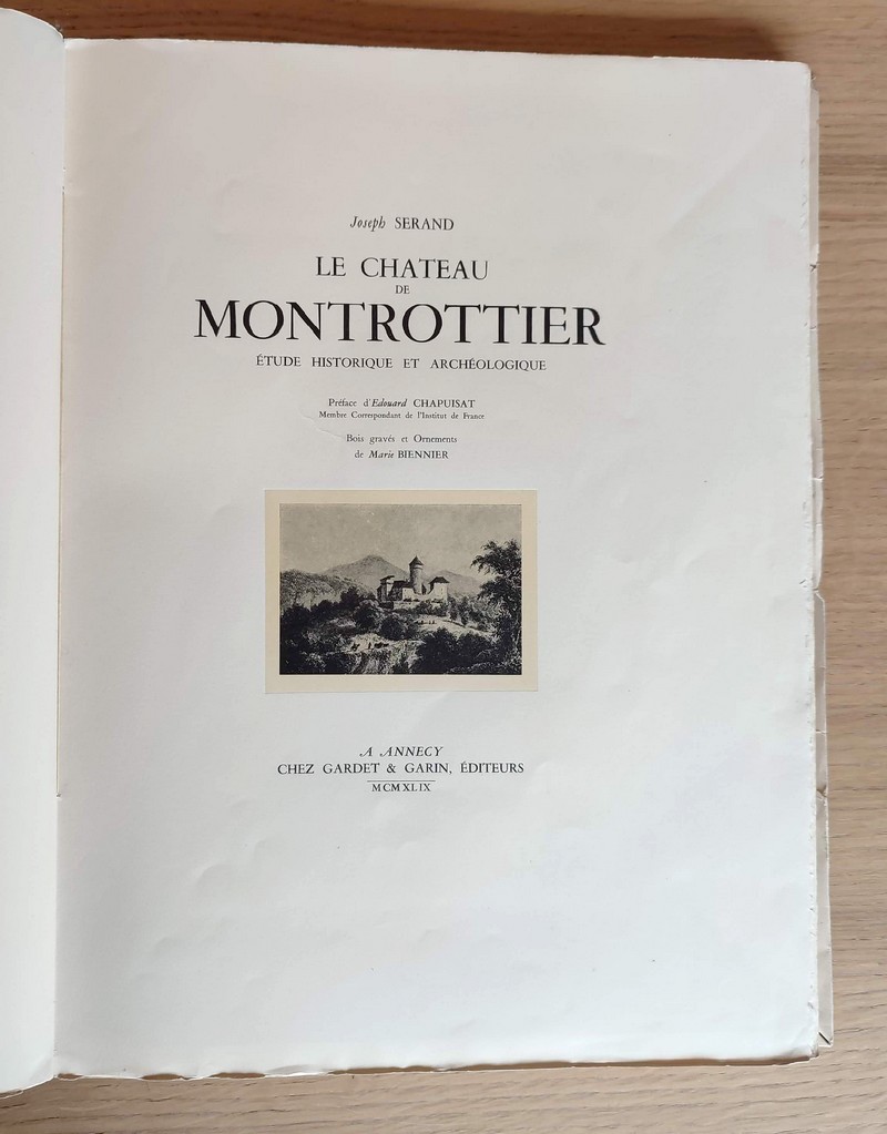 Le Château de Montrottier. Étude historique et archéologique