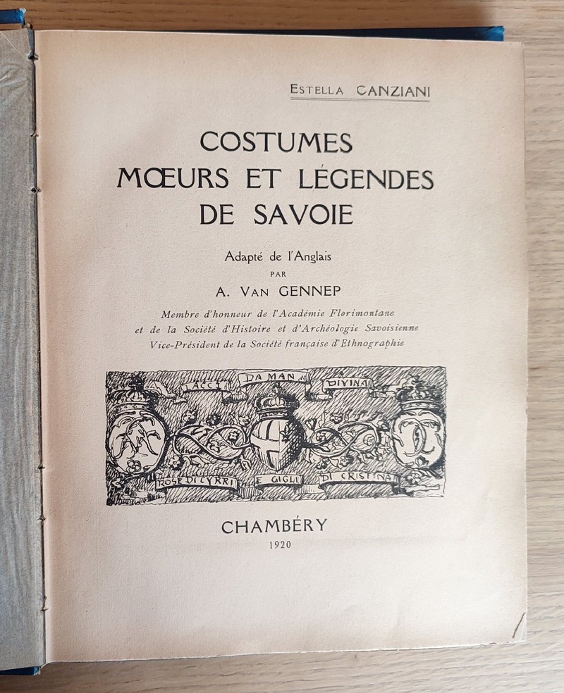 Costumes, Moeurs et Légendes de Savoie