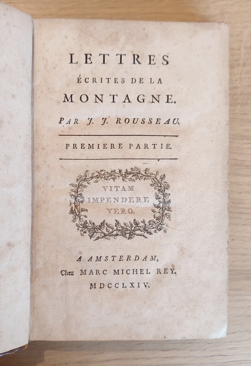 Lettres écrites de la Montagne (2 volumes, édition originale)