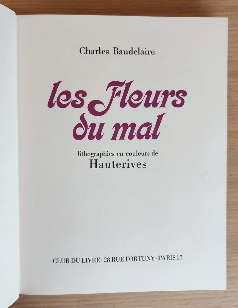 Les fleurs du mal