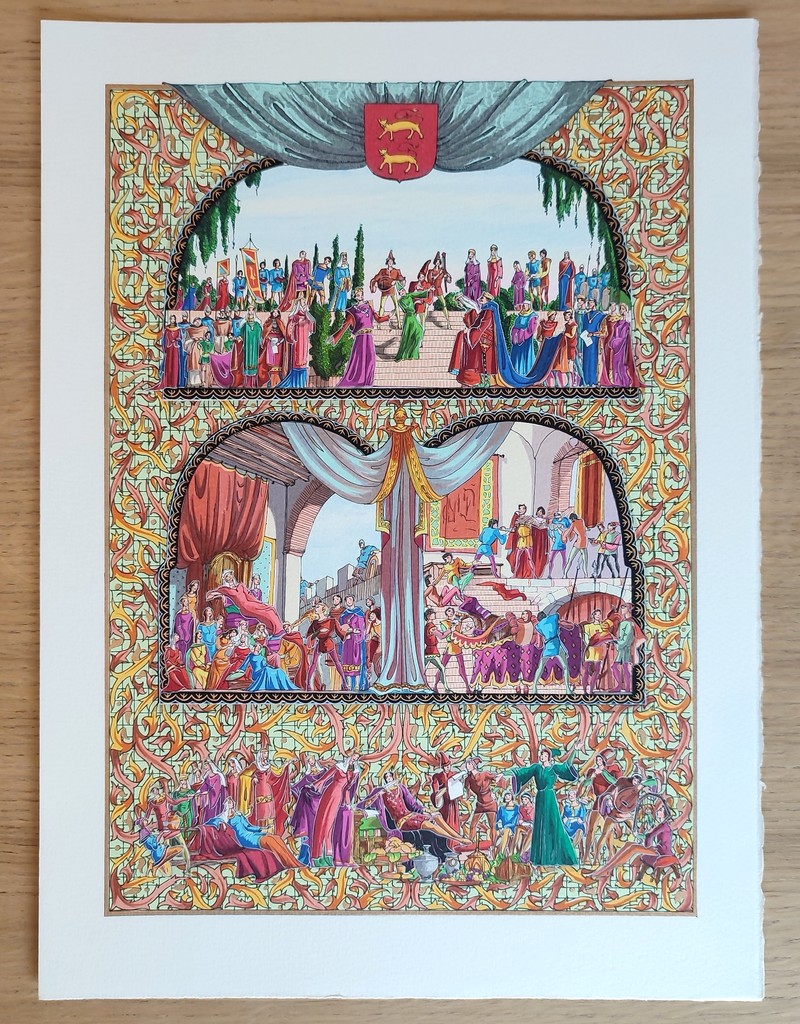 Les grands Troubadours. Choix des plus beaux chants de Bernard de Ventadour, Bertrand de Born, Guilhem de Cabestan, Cercamon le Gascon, Guillaume IX, Pierre Vidal, Jaufré Rudel