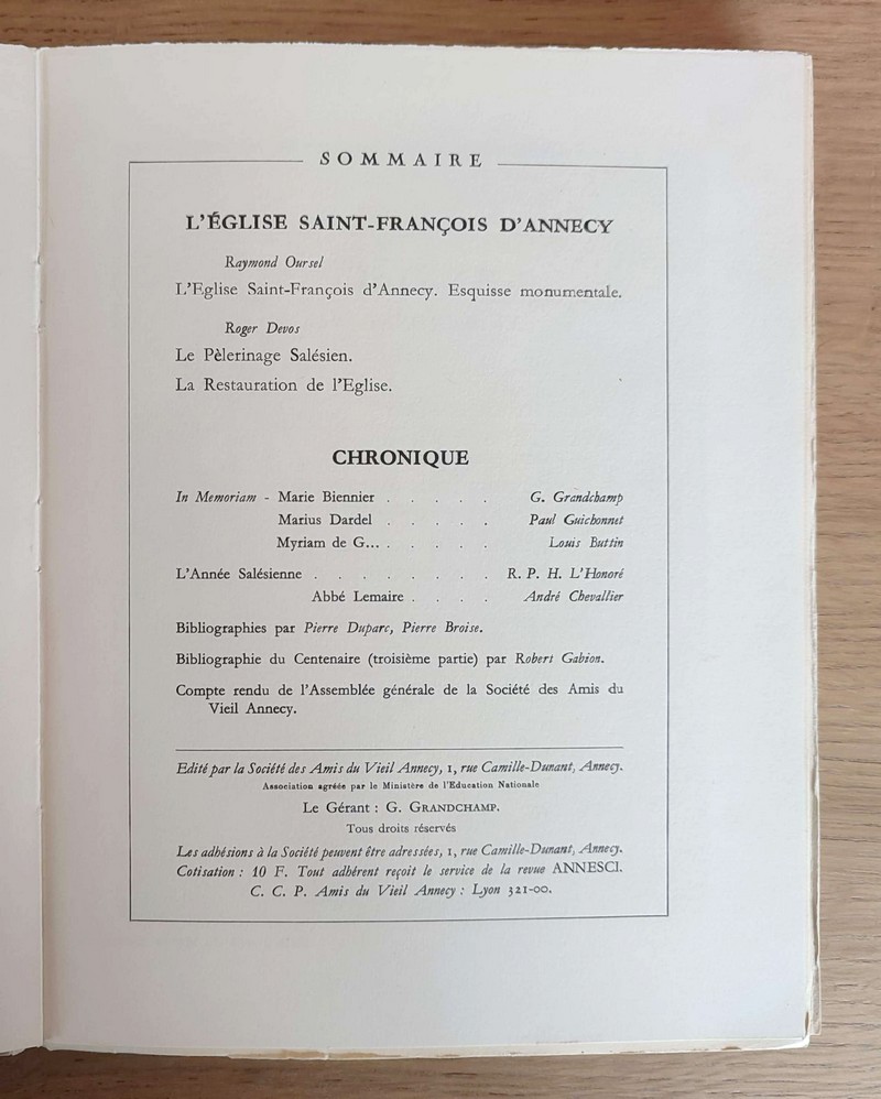Annesci N° 10 - L'église Saint-François d'Annecy