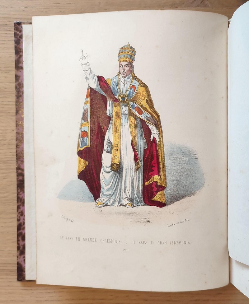 Album ou collection complète et historique des costumes de la Cour de Rome, des ordres monastiques, religieux et militaires et des congrégations séculière des deux sexes