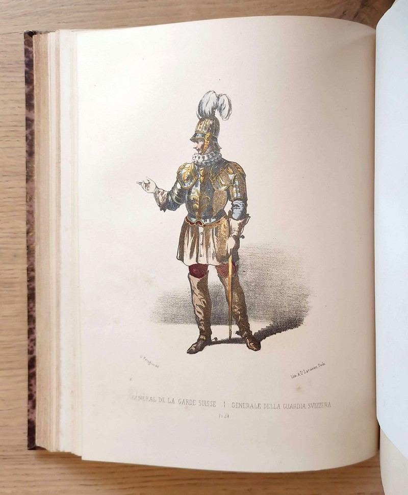 Album ou collection complète et historique des costumes de la Cour de Rome, des ordres monastiques, religieux et militaires et des congrégations...