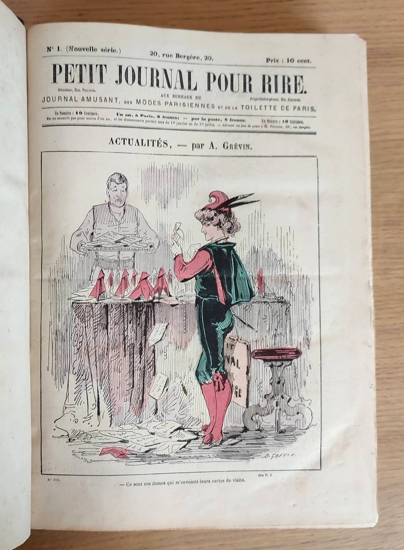 Petit journal pour rire. Journal amusant, des modes parisiennes et de la toilette de Paris