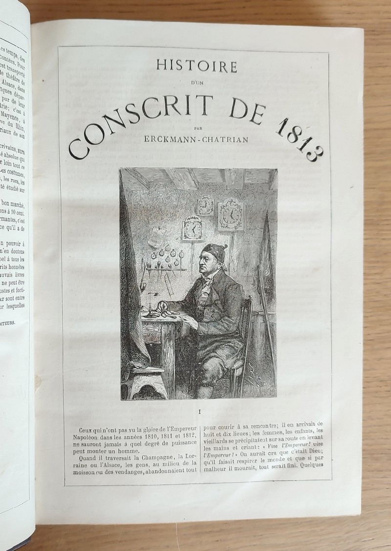 Romans Nationaux : (2 volumes) Le conscrit de 1813 - Waterloo - Madame Thérèse ou les volontaires de 92 - L'homme du peuple - La guerre - L'invasion - Le Blocus. suivi de L'Homme du Peuple - La guerre - L'histoire d'un sous Maitre