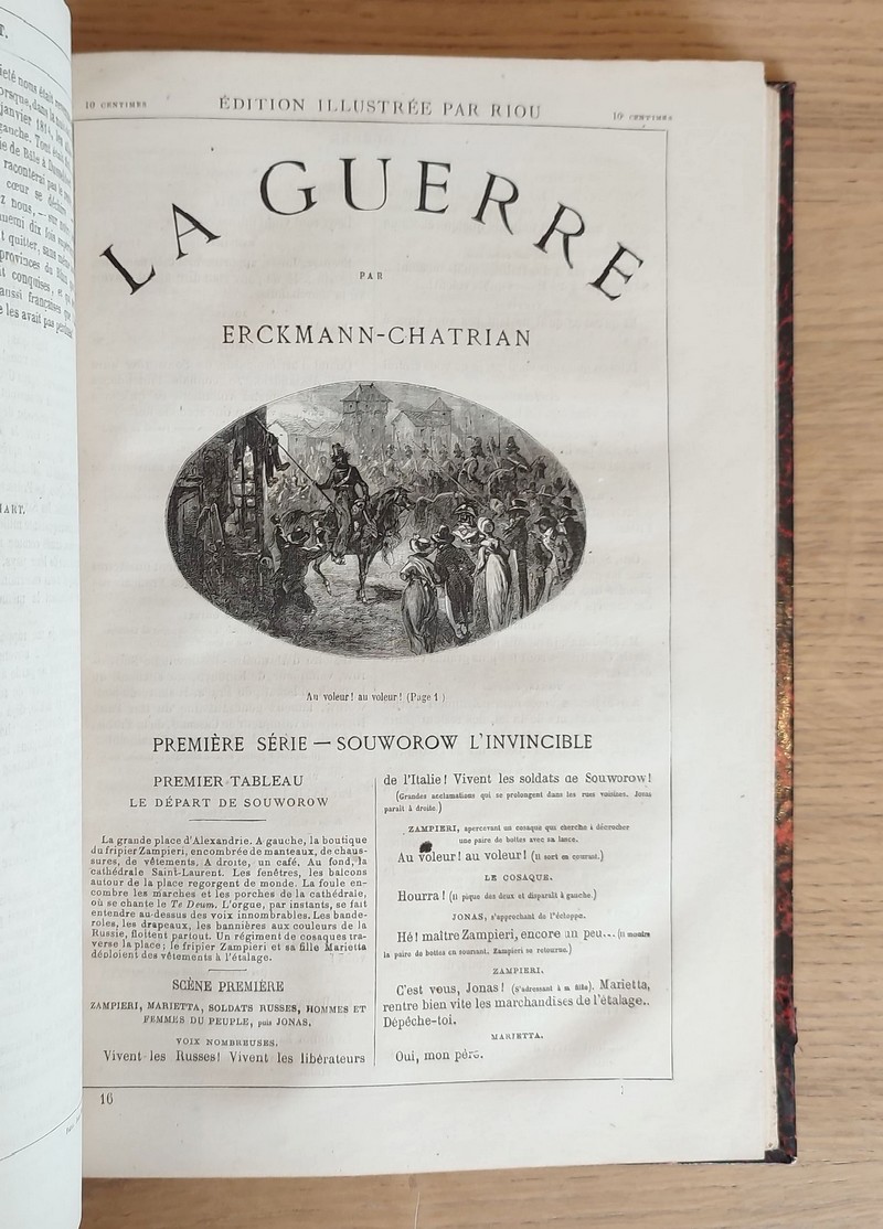 Romans Nationaux : (2 volumes) Le conscrit de 1813 - Waterloo - Madame Thérèse ou les volontaires de 92 - L'homme du peuple - La guerre - L'invasion - Le Blocus. suivi de L'Homme du Peuple - La guerre - L'histoire d'un sous Maitre