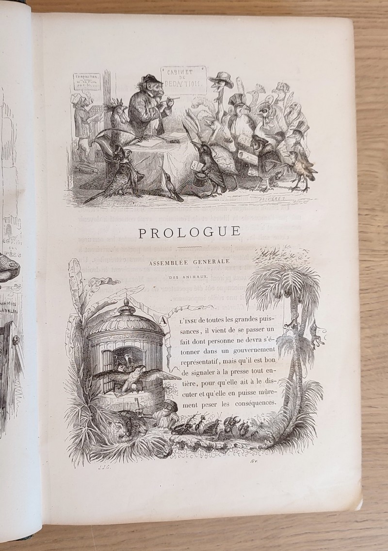 Vie privée et publique des Animaux. Relié avec Le renard par Goethe