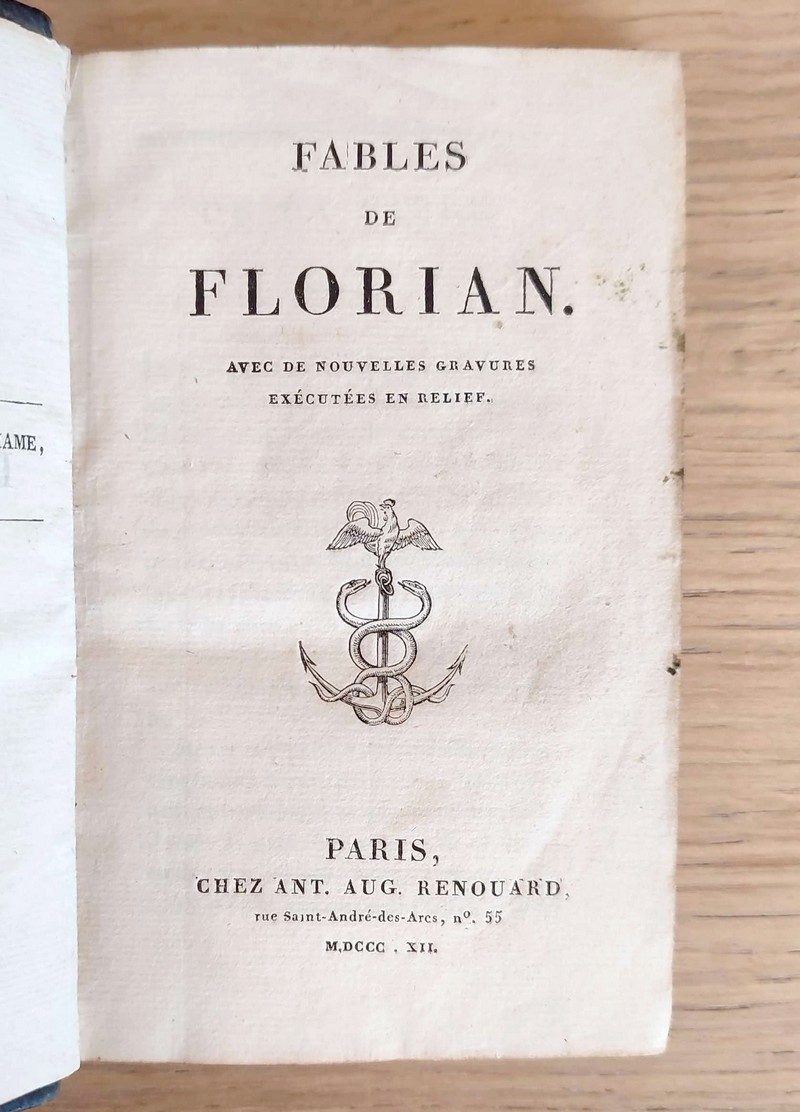 Fables de Florian avec de nouvelles gravures exécutées en relief
