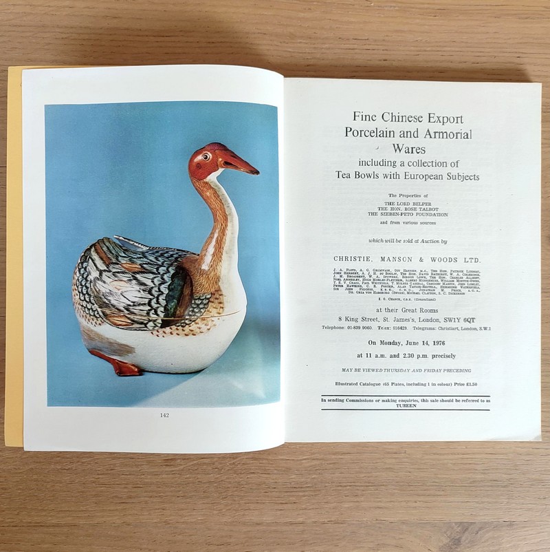 Fine chinese export porcelain. Christie's, on Monday, June 14, 1976
