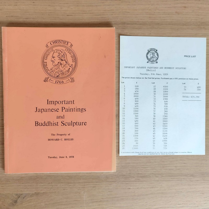 Important Japanese paintings, buddhist sculpture and other works of art . Christie's, on June 8, 1976