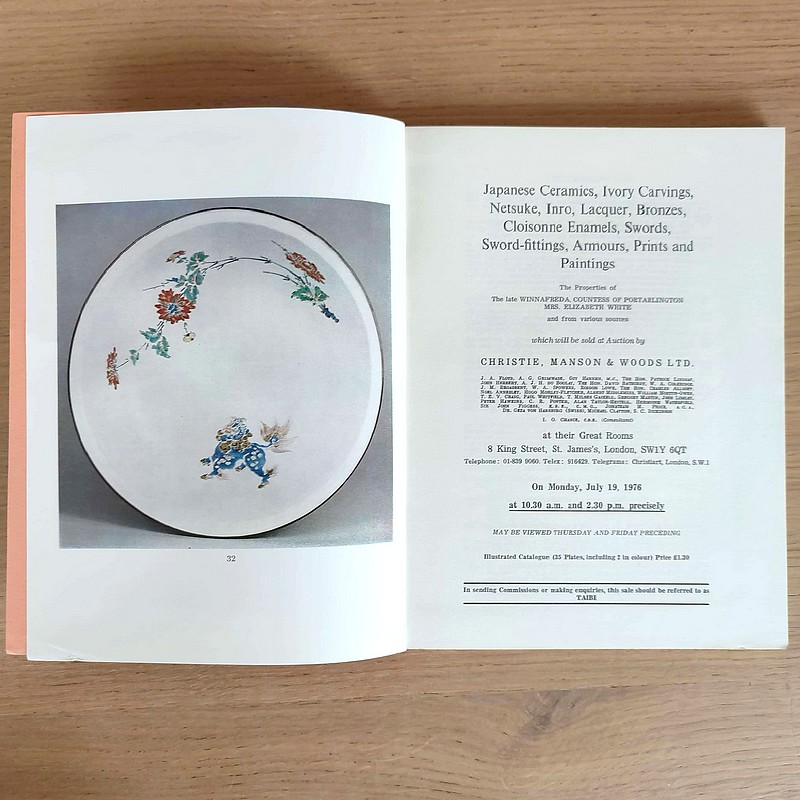 Japanese ceramics, ivory carvings, Netsuke, Inro, Lacquer, Bronzes, cloisonne enamels, swords,...