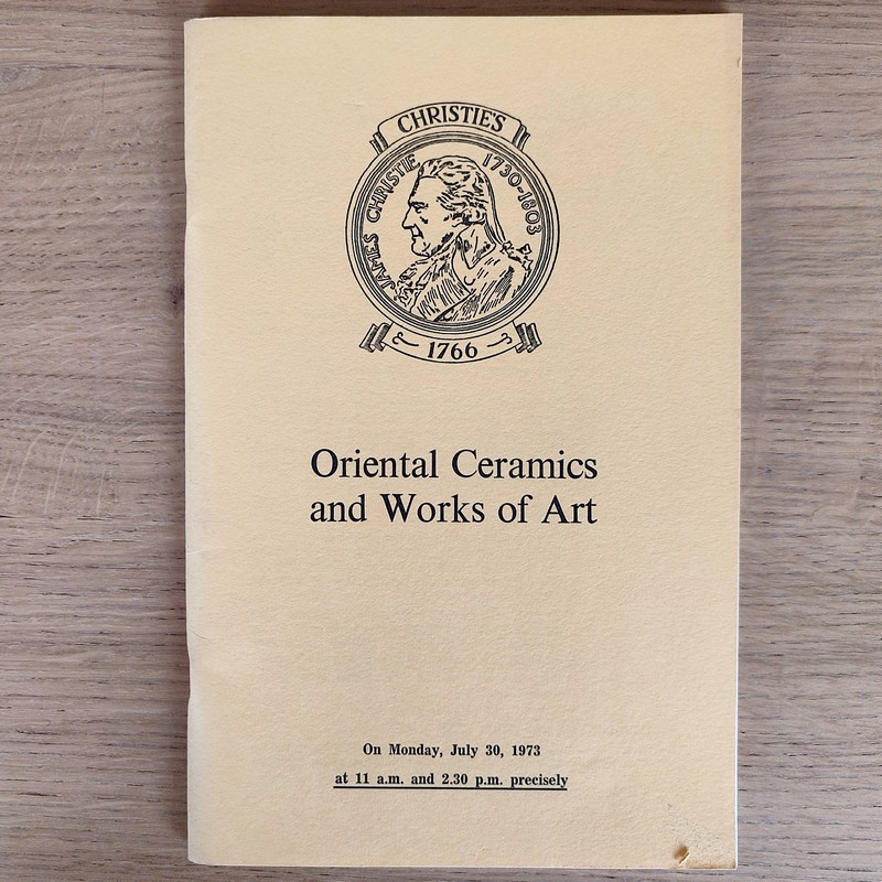 Chinese and other oriental ceramics and works of art. Christie's, July 30, 1973