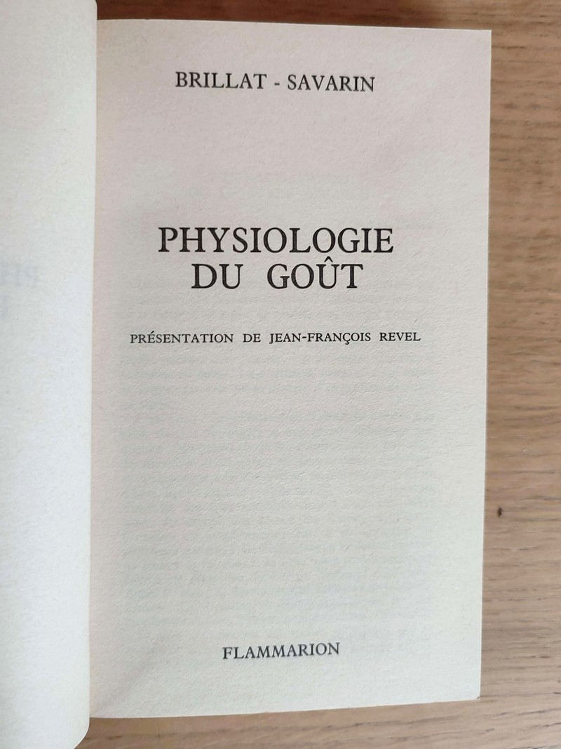 Physiologie du goût