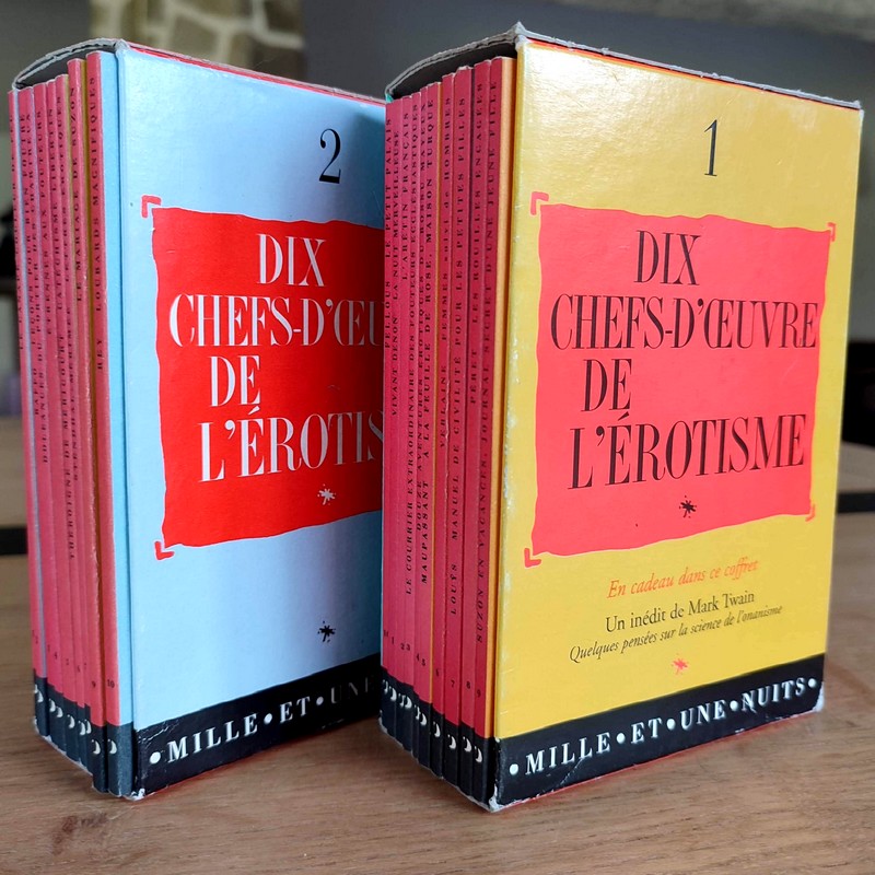 Dix chefs-d'œuvre de l'érotisme (20 petits volumes sous deux emboitages)