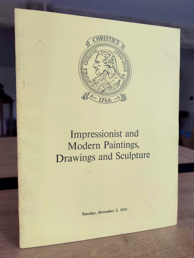 Christie's, Impressionist and modern paintings, drawings and sculpture. Tuesday, december 3, 1974