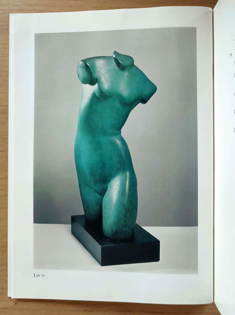 An important selection of sculpture and drawings from the Werner and Nelly Bar collection, Zurich. Wednesday, 30 th March 1977, Sotheby's