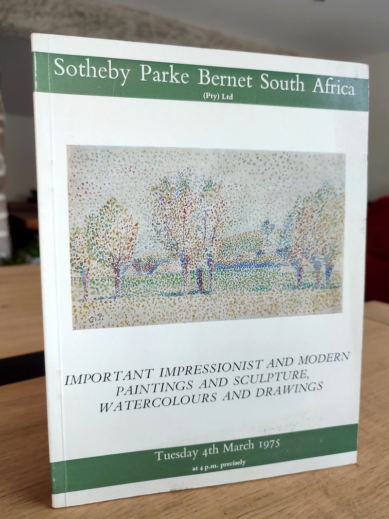 Important impressionist and modern paintings and sculpture, watercolours and drawings. Sotheby...