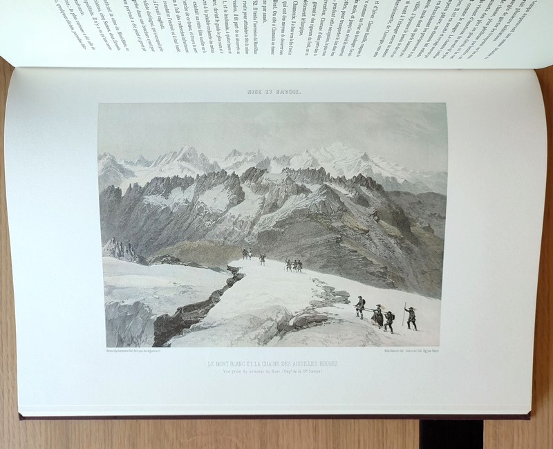 Nice et Savoie. Sites pittoresques, monuments, description et histoire des départements de la Savoie, de la Haute-Savoie et des Alpes-Maritimes (ancienne province de Nice) réunis à la France en 1860 (2 in folio 66 planches hors texte en couleurs)