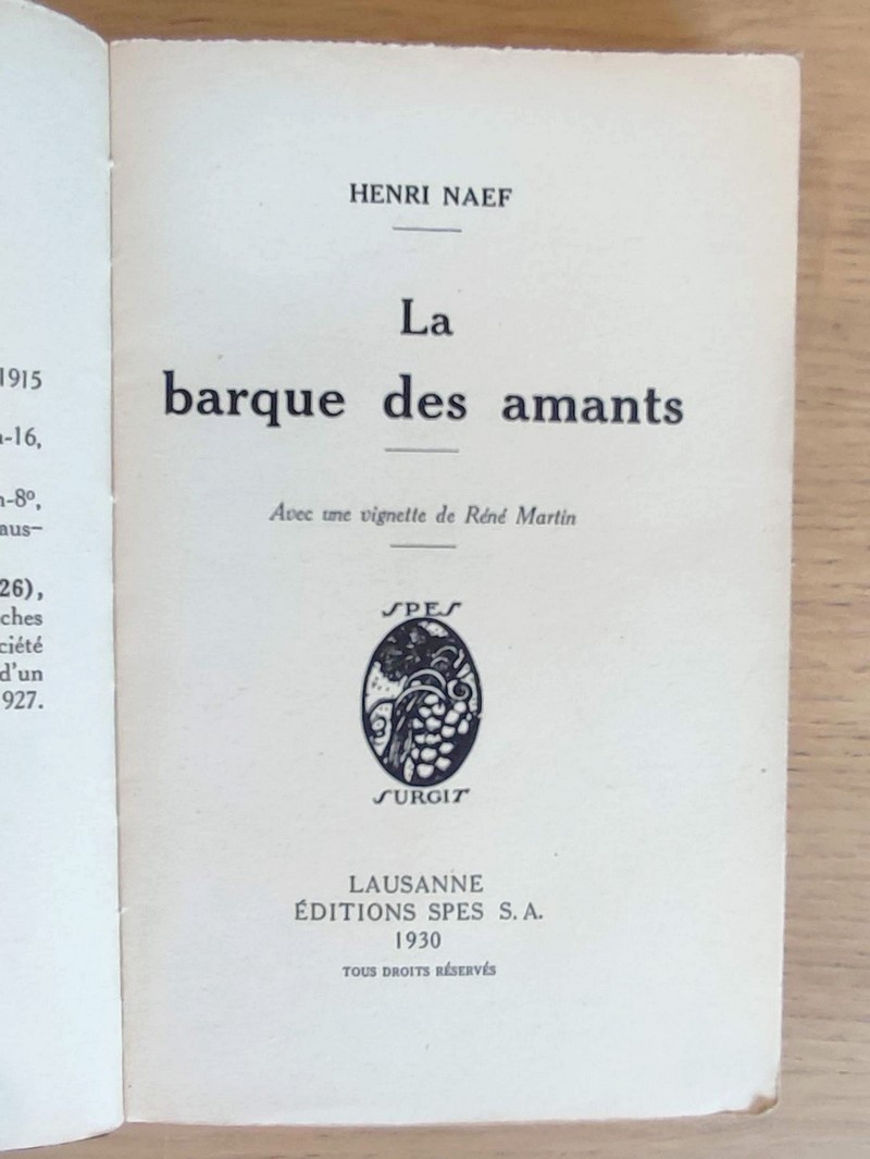 La barque des amants