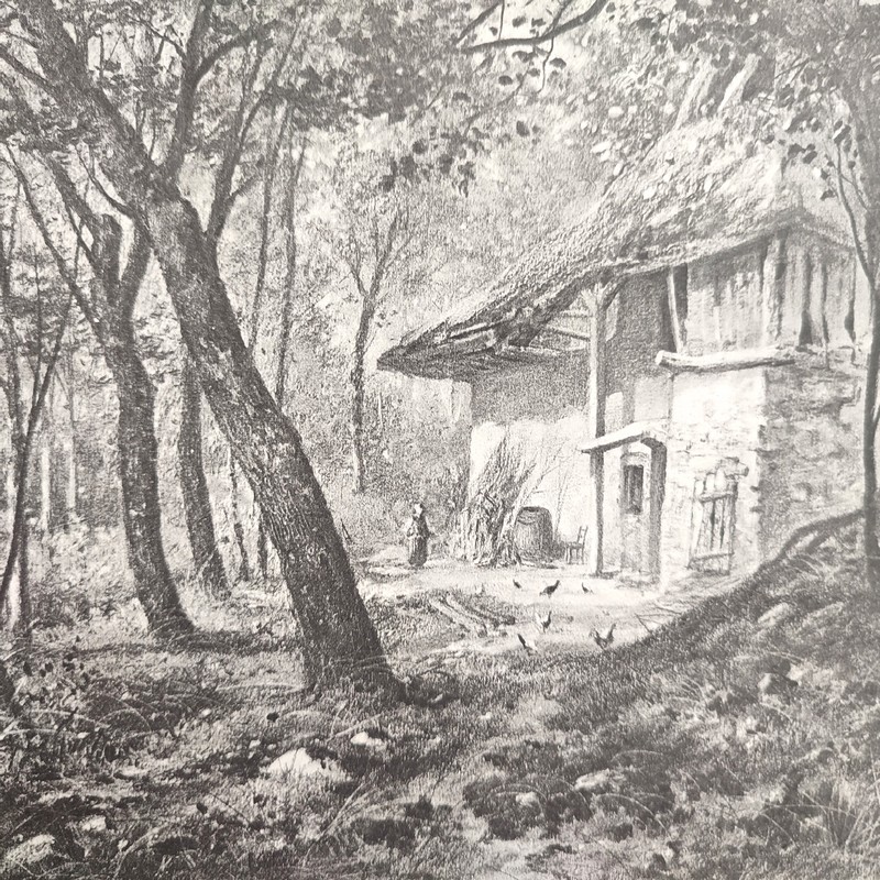Ferme sur la montagne de Mouxy. Aix-les-Bains