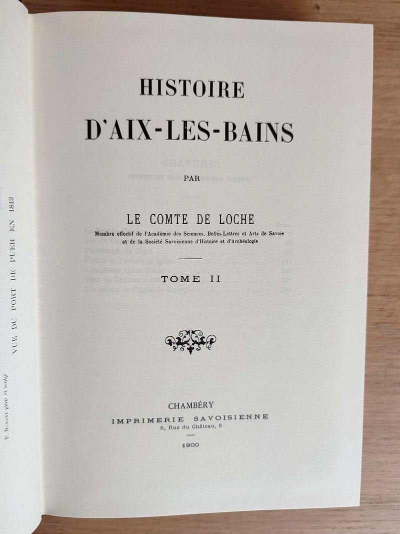 Histoire d'Aix-les-Bains (2 volumes)