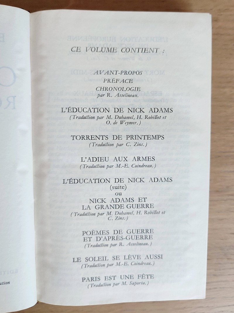 Oeuvres romanesques (2 volumes) Poèmes de Guerre et d'après-guerre - Reportages de Guerre - Poèmes à Mary