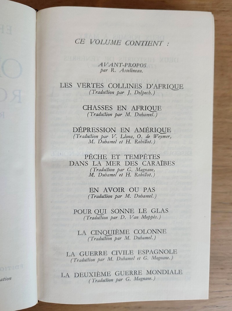 Oeuvres romanesques (2 volumes) Poèmes de Guerre et d'après-guerre - Reportages de Guerre - Poèmes à Mary